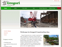 Tablet Screenshot of gregoriconstruction.com